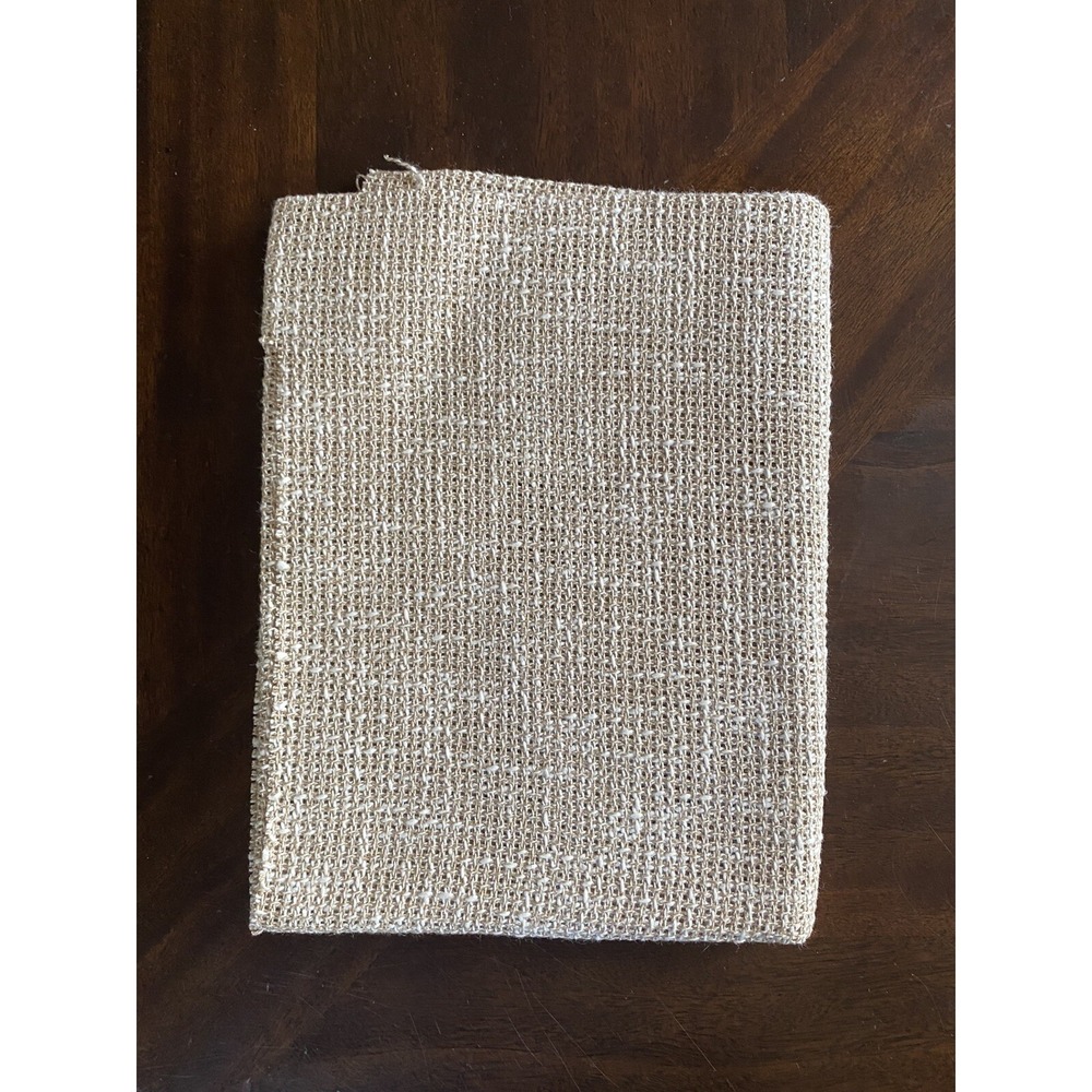CROSS STITCH BEIGE & GOLD FABRIC‎ 12 COUNT 30" X 16"